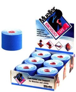 Kinesiology Tape, 6 Rollen à 5 cm x 5 m, Blau, Mueller