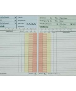 Spielnotizkarten, Schweiz, Meisterschaft