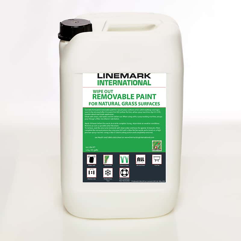 WipeOut Removable Grass Paint 10 Liter weiss, Linemark