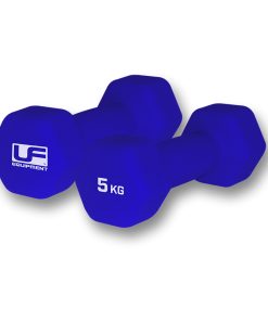 Hanteln Hex Dumbells 2 x 5 Kg Neoprene, Urban Fitness