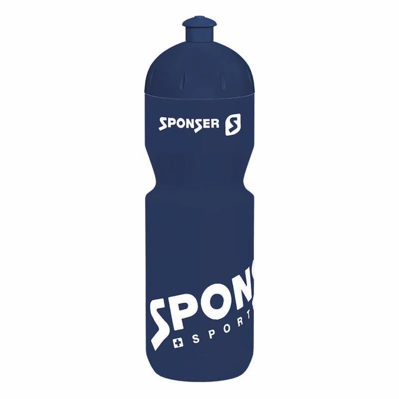 Trinkflasche dunkelblau/weiss 750 ml, Sponser