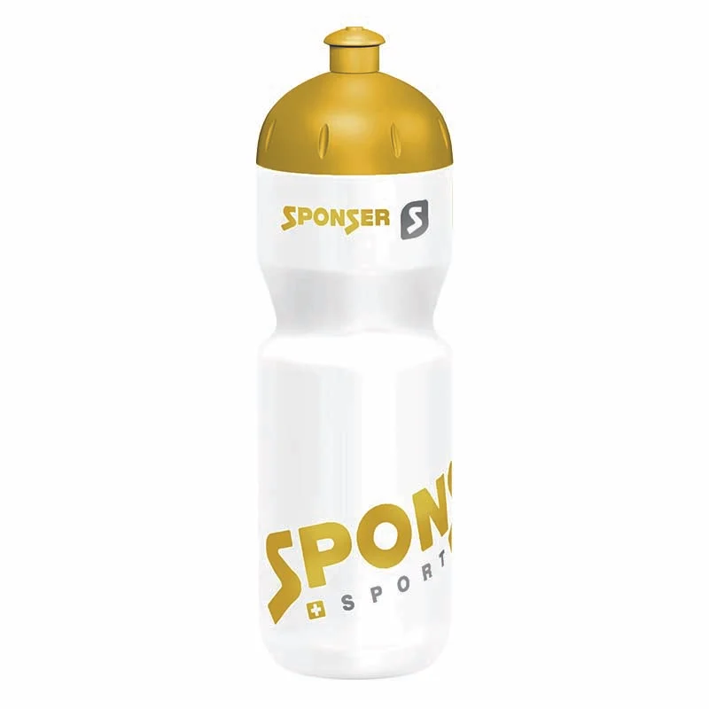 Trinkflasche weiss/gold 750 ml, Sponser