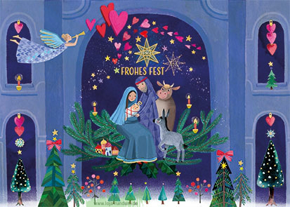 Frohes Fest (Krippenszene) – Edition Gollong