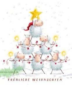 Fröhliche Weihnachten (Schafe) – Edition Gollong