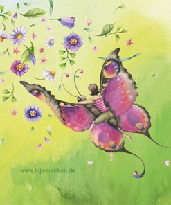 Frau mit Schmetterling – Edition Gollong