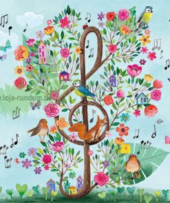 Notenschlüssel mit Vögel – Edition Gollong