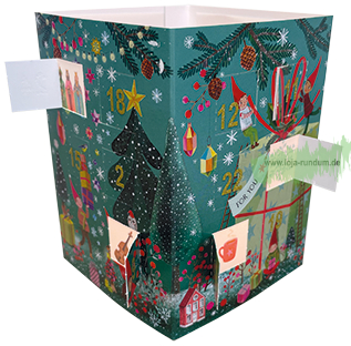 Leuchtender Adventskalender – Weihnachtswichtel – Edition Gollong