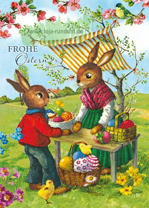 Hasenfrau am Tisch – Edition Gollong