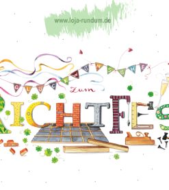 Glückwünsche zum Richtfest  – TAURUS Kunstkarten
