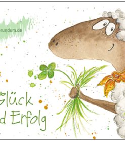 Viel Glück und Erfolg (Schaf) – Taurus Kunstkarten