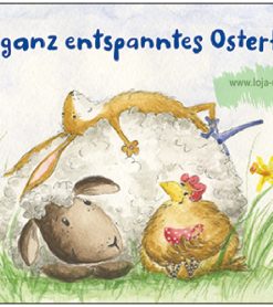 Ein ganz entspanntes Osterfest – Taurus Kunstkarten