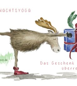 Weihnachtsyoga / Das Geschenk überreichen  – Taurus Kunstkarten