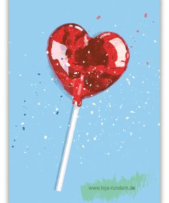 HERZLUTSCHER – Holzschliffpostkarten