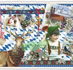 STÄDTE-POSTKARTE, MÜNCHEN  (QUER)- Edition Tausendschön PK01