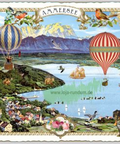 Städte-Postkarte, Bayern, Ammersee 2   (QUER) – Edition Tausendschön PK1110