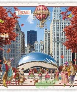 USA-Edition – Chicago – Wolkentor – Edition Tausendschön PK1210