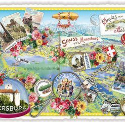 STÄDTE-POSTKARTE, MEERSBURG (QUER) – Edition Tausendschön PK231