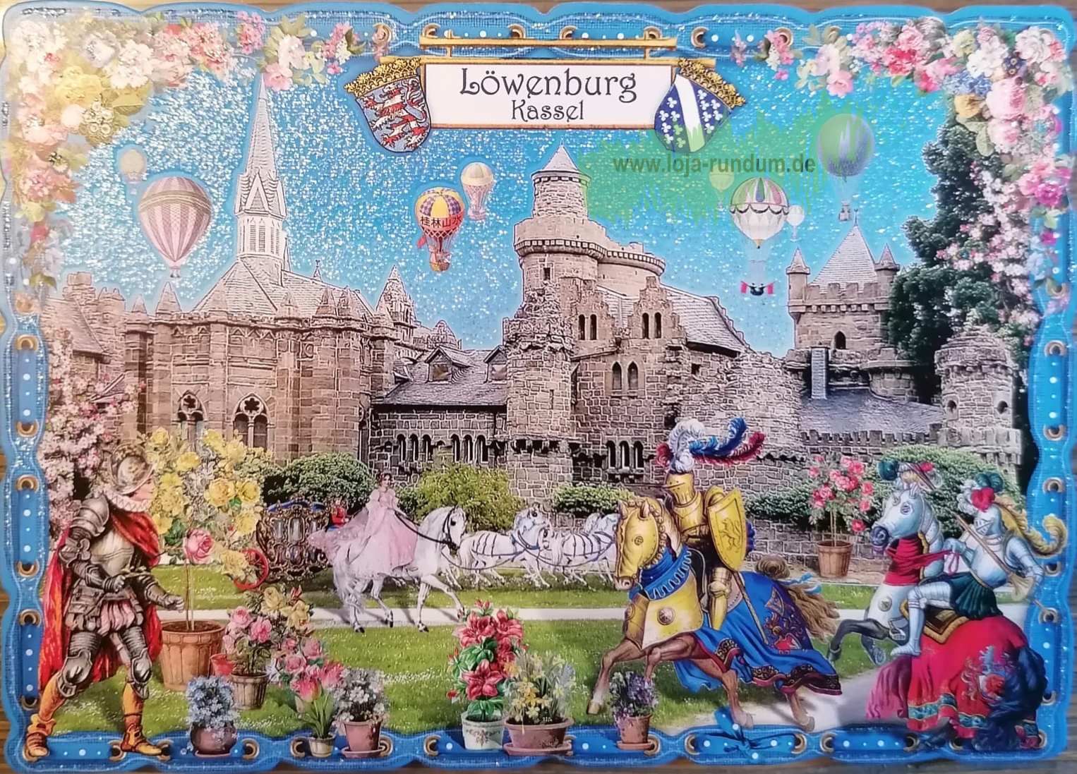 Städte-Postkarte, Kassel Löwenburg (Quer) – PK8031