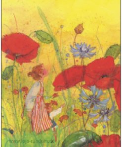 Zwergenland 3 (Mohnblumen, Käfer und Zwerge) – TAURUS Kunstkarten