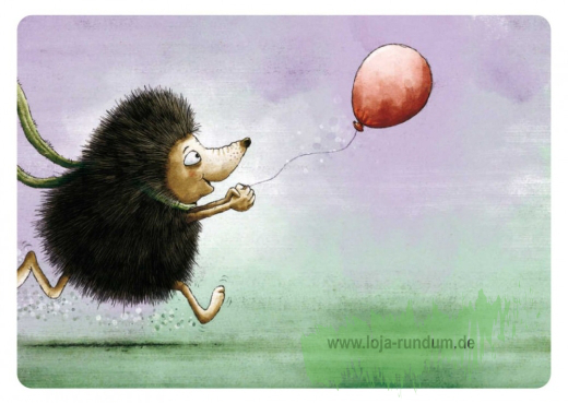 Fange den Ballon – Glücksmoment – Tushita Paperart