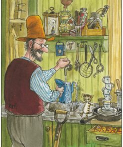 Pettersson mit Findus in der Küche – Pettersson und Findus  – TAURUS Kunstkarten