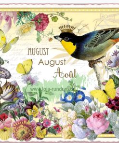 MONATS-EDITION, AUGUST – AUGUST – AOÛT (QUER)- Edition Tausendschön PK1029