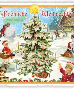 FRÖHLICHE WEIHNACHTEN (QUER)- Edition Tausendschön PK1073