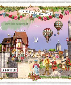 LA FRANCE – LA ROCHELLE, LA MAISON DU CHAT (QUER) – Edition Tausendschön PK1150