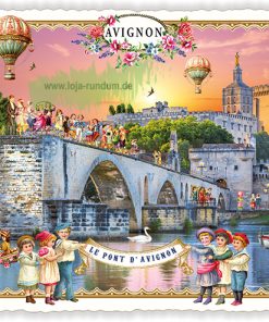 LA FRANCE – AVIGNON, LE PONT D’AVIGNON  (QUER) – Edition Tausendschön PK1155