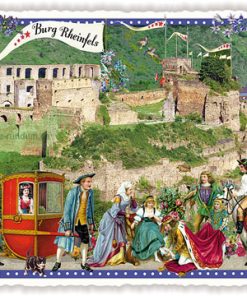 STÄDTE-POSTKARTE, RHEINFELS (QUER) – Edition Tausendschön PK147