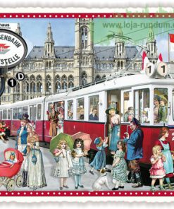 STÄDTE-POSTKARTE, WIEN, TRAMBAHN (QUER)- Edition Tausendschön PK388