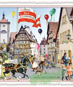 Städte-Postkarte, ROTHENBURG (QUER) – Edition Tausendschön PK53