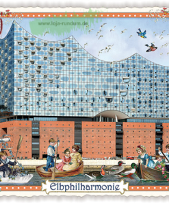 STÄDTE-POSTKARTE, HAMBURG, ELBPHILHARMONIE (QUER)- Edition Tausendschön PK552