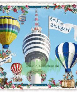 STÄDTE-POSTKARTE, FERNSEHTURM STUTTGART (Quer)- Edition Tausendschön PK645