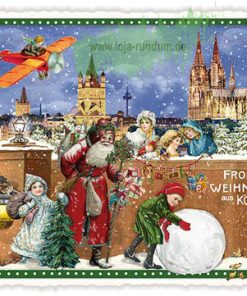 WEIHNACHTEN IN KÖLN (3D-STÄDTE-POSTKARTE)- Edition Tausendschön PK806