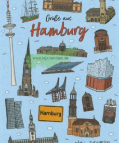 Grüße aus Hamburg (Wahrzeichen) – Taurus Kunstkarten