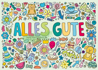 Alles Gute (Wimmelbild) – TAURUS Kunstkarten